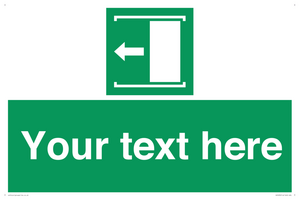 Custom Slide to Open Sign